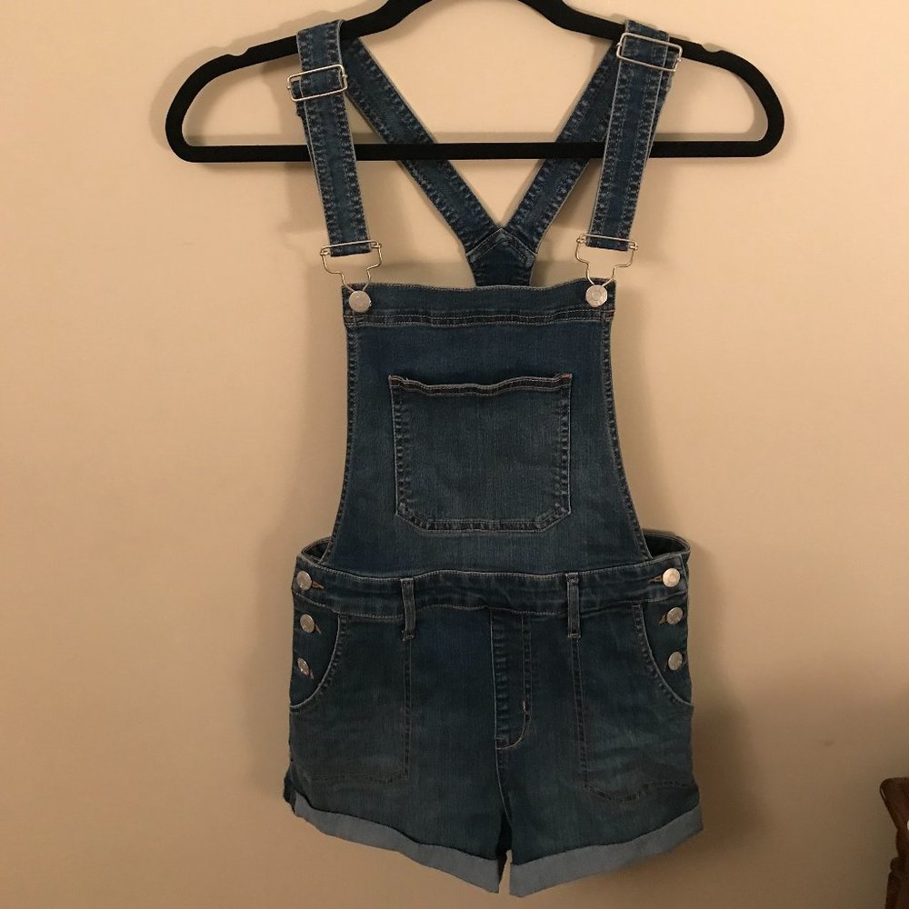 Guess Factory Denim Short Overalls